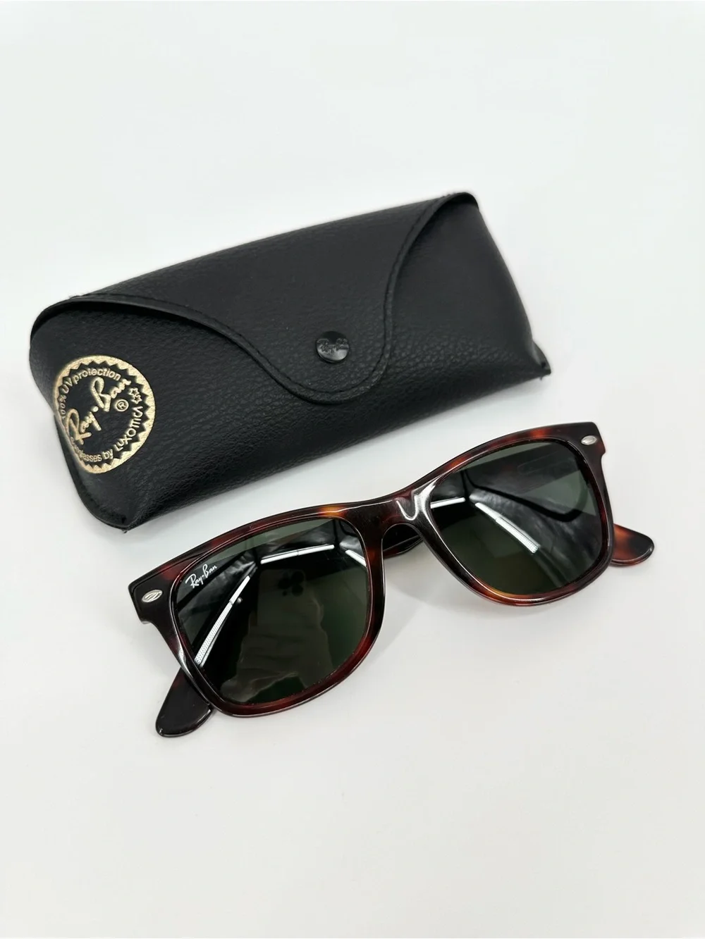 Ray-Ban RB2113 Wayfarer Tortoise Sunglasses 909 Italy 50-19